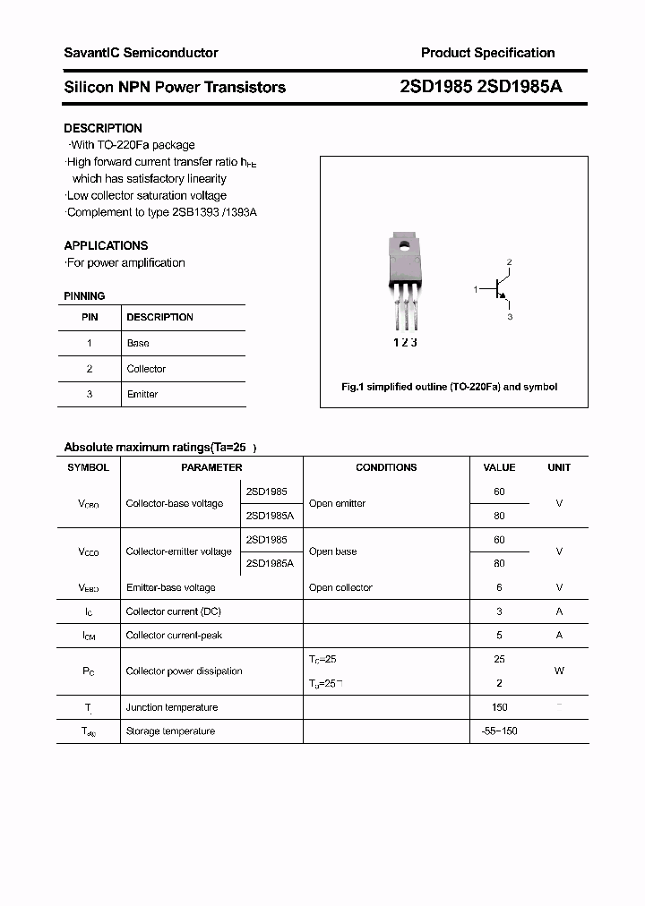 2SD1985A_7528099.PDF Datasheet