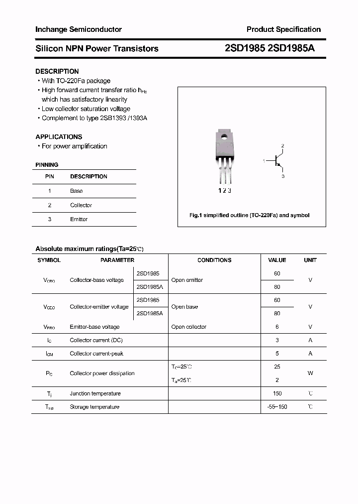 2SD1985A_7528098.PDF Datasheet