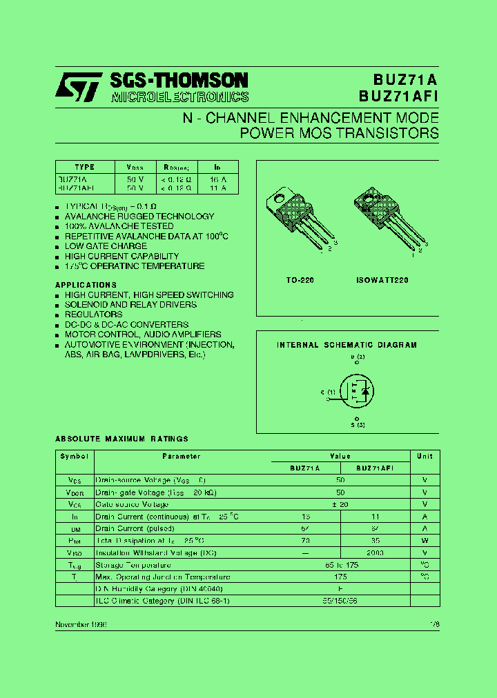 BUZ71AFI_7528165.PDF Datasheet
