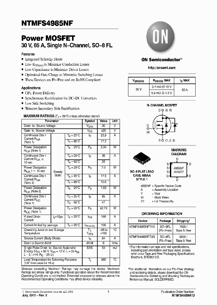 NTMFS4985NF_7529767.PDF Datasheet