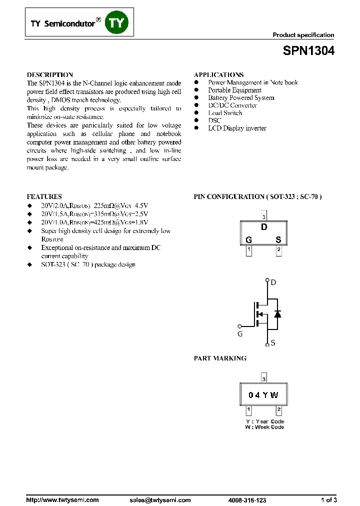 SPN1304_7530315.PDF Datasheet