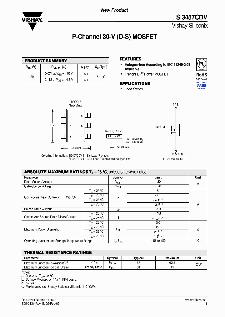 SI3457CDV-T1-GE3_7530487.PDF Datasheet