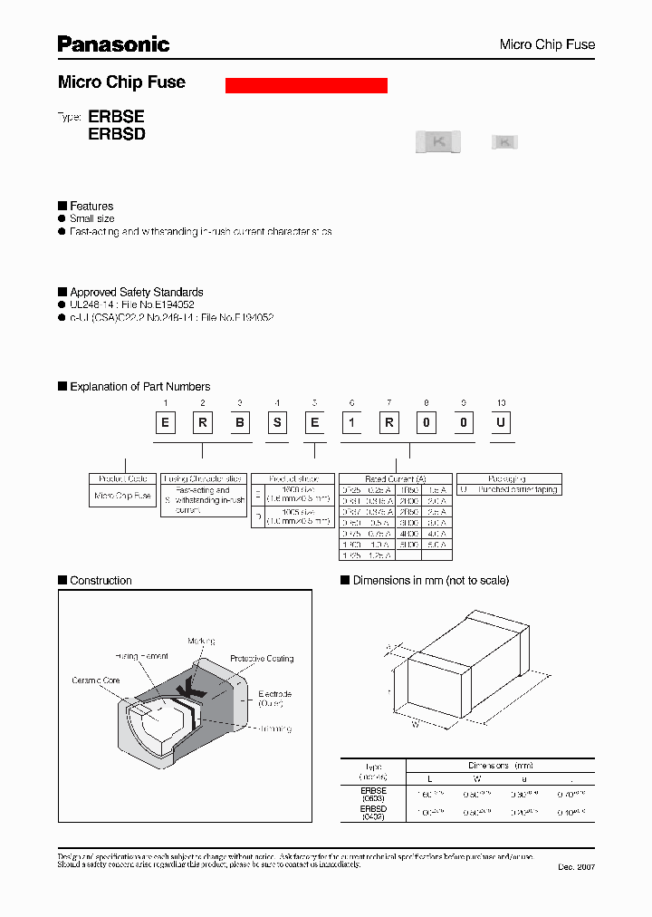 ERB-SE1R00U_7530719.PDF Datasheet