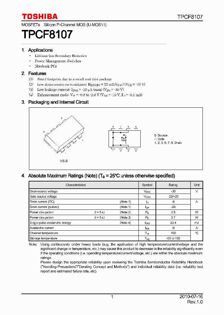 TPCF8107_7531959.PDF Datasheet