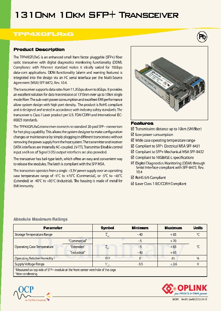 TPP4XGFLRC000E2G_7533653.PDF Datasheet