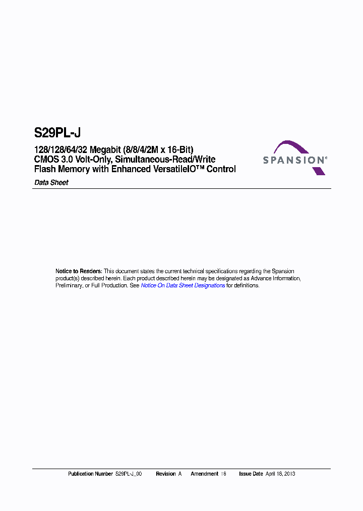 S29PL127J_7534607.PDF Datasheet
