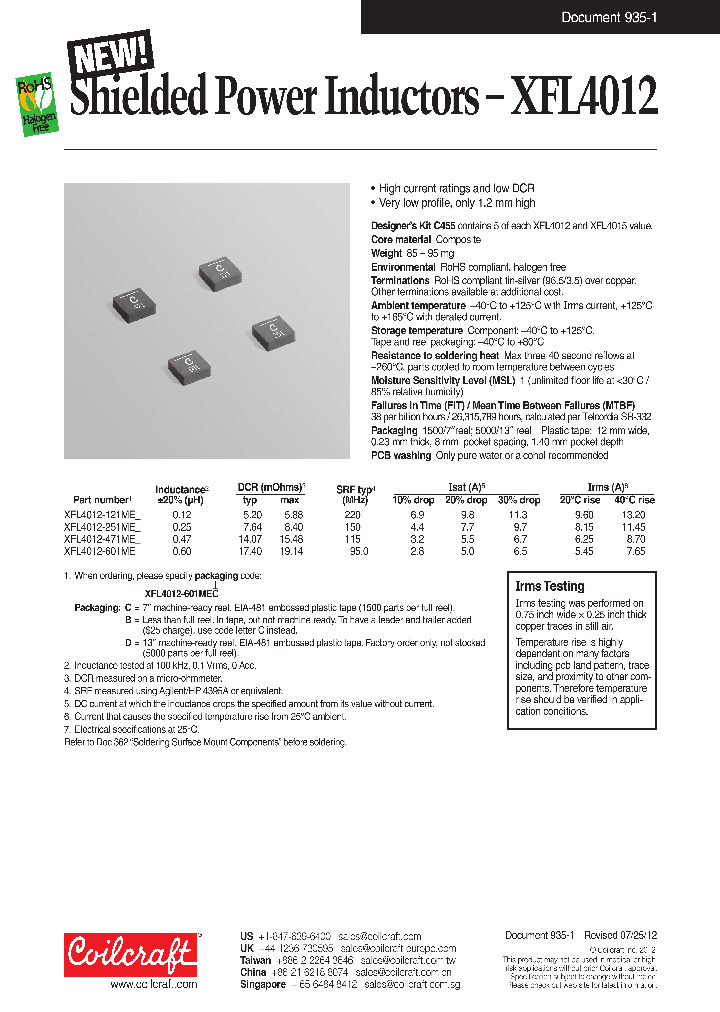 XFL4012-601ME_7534771.PDF Datasheet