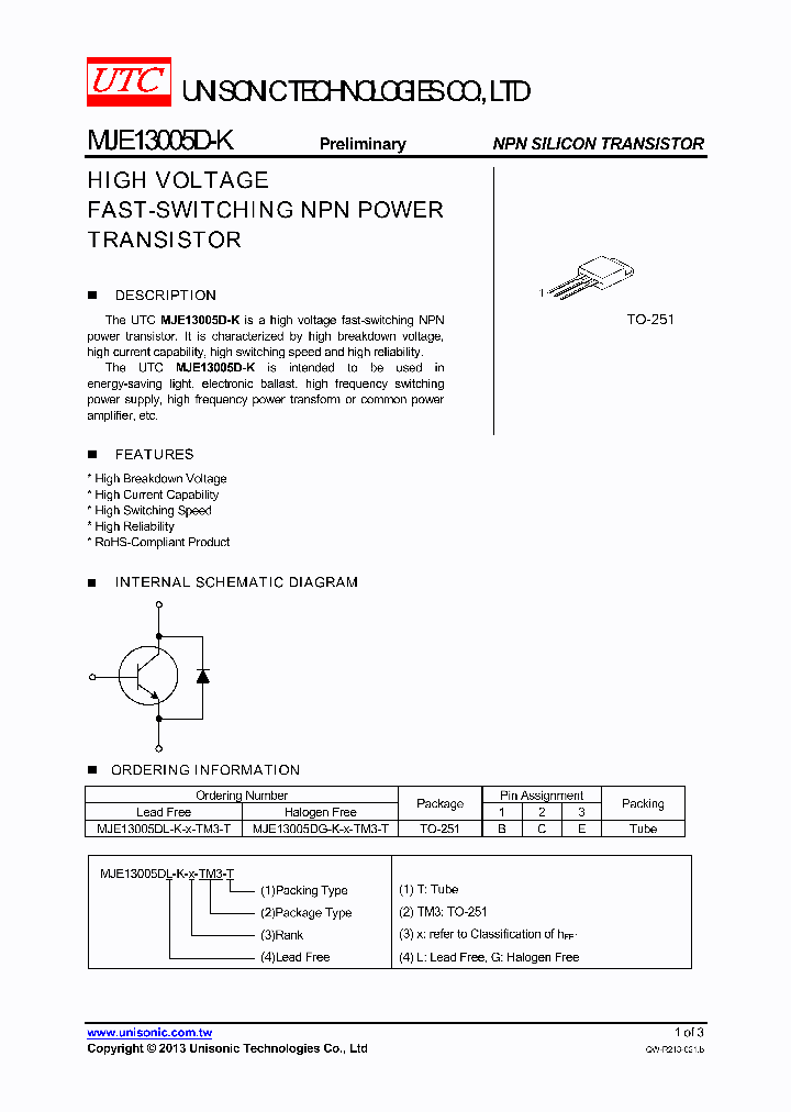 MJE13005D-K_7535245.PDF Datasheet