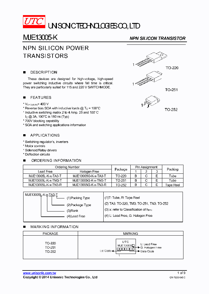 MJE13005-K_7535244.PDF Datasheet