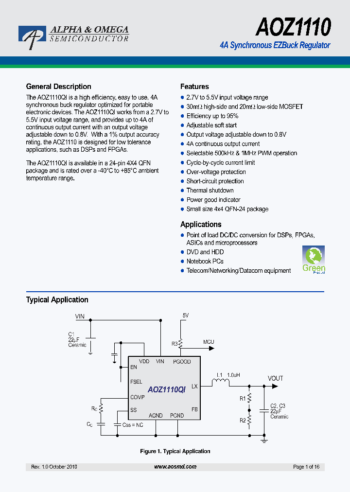 AOZ1110_7535530.PDF Datasheet