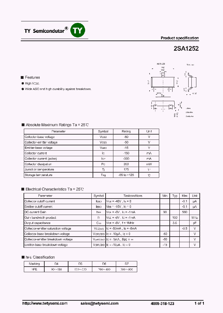 2SA1252_7535670.PDF Datasheet