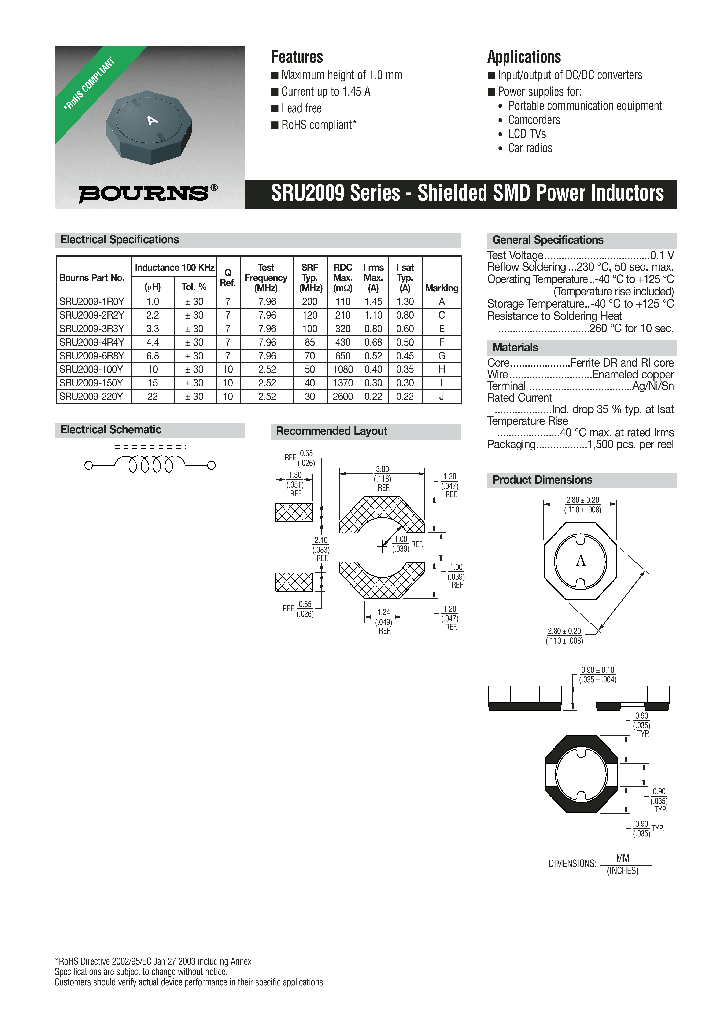 U2009-150Y_7537701.PDF Datasheet