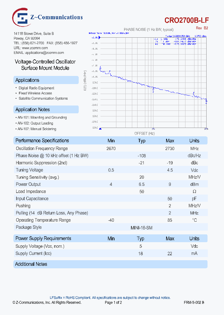 CRO2700B-LF_7537895.PDF Datasheet
