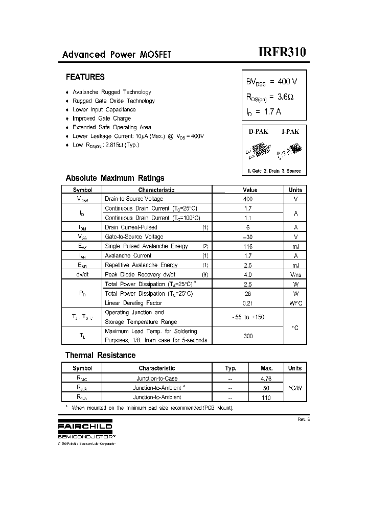 IRFR310_7537871.PDF Datasheet
