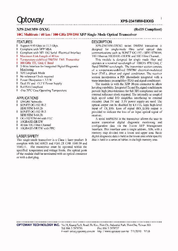 XPS-2341MW-D21G_7538682.PDF Datasheet