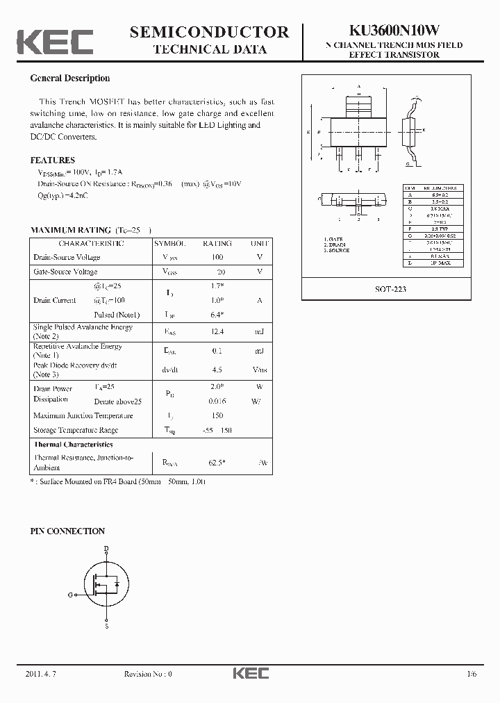 KU3600N10W_7539535.PDF Datasheet