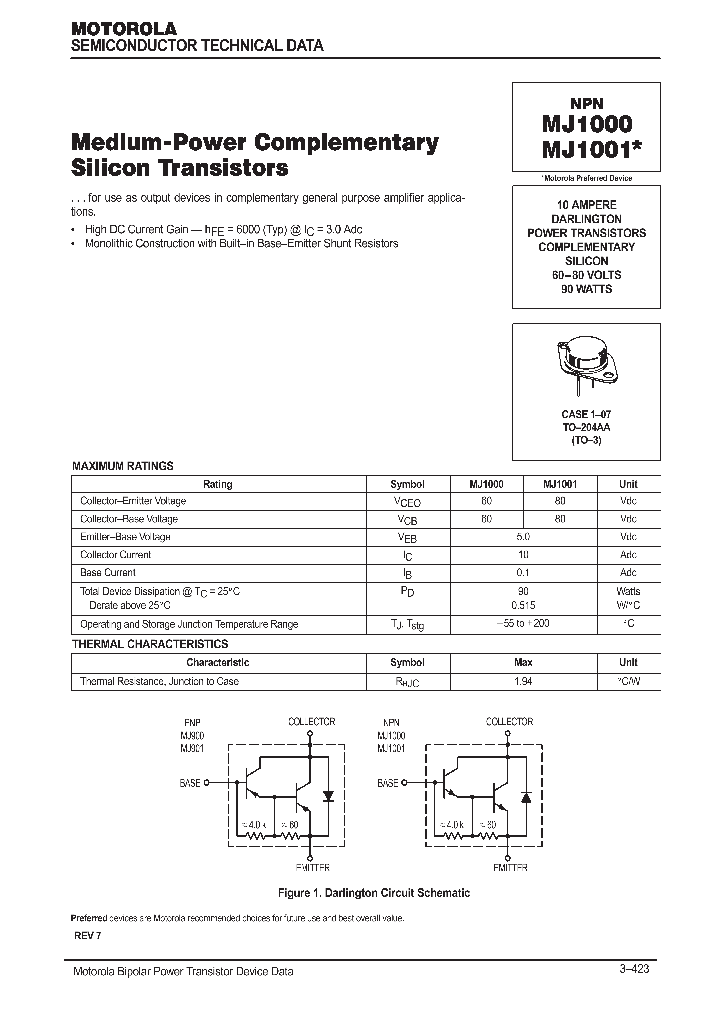 MJ1001_7540055.PDF Datasheet