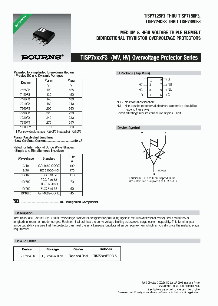 TISP7125F3_7542096.PDF Datasheet