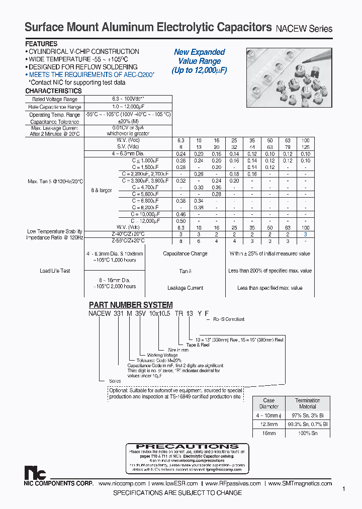 NACEW330M100V10X105TR13F_7543203.PDF Datasheet