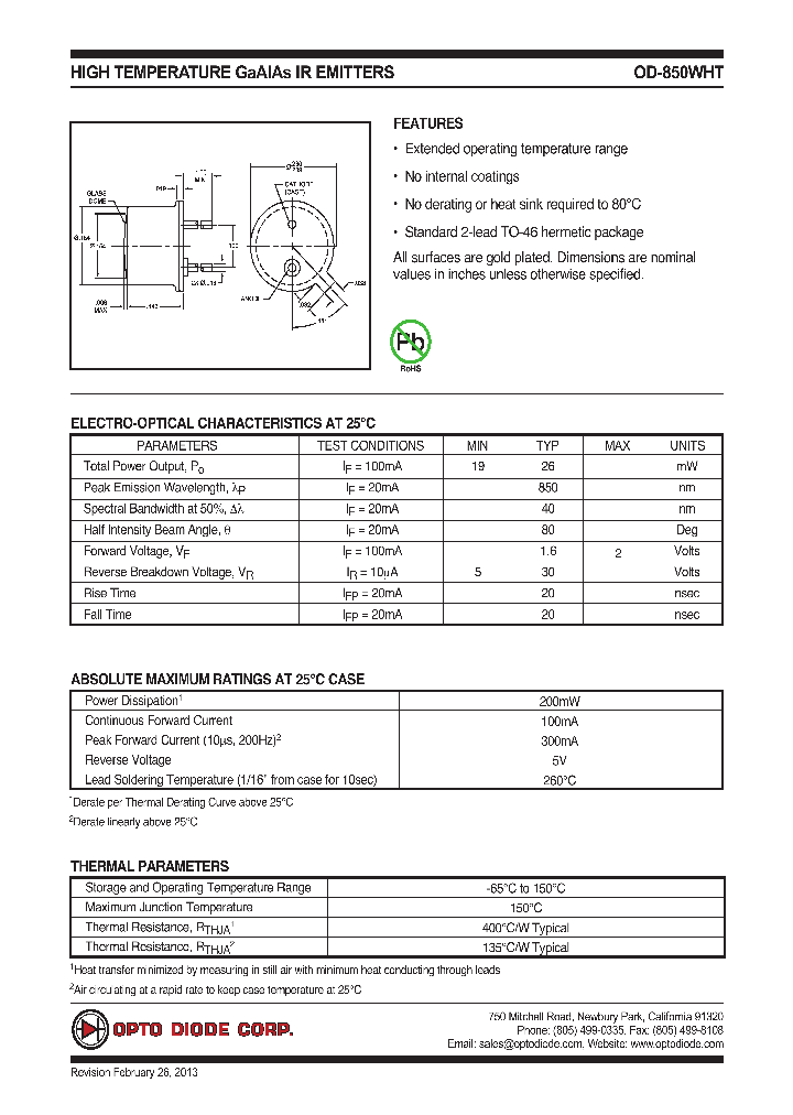 OD850WHT_7543707.PDF Datasheet