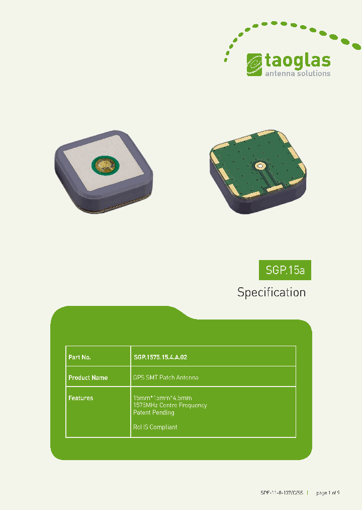 SGP15A_7545150.PDF Datasheet