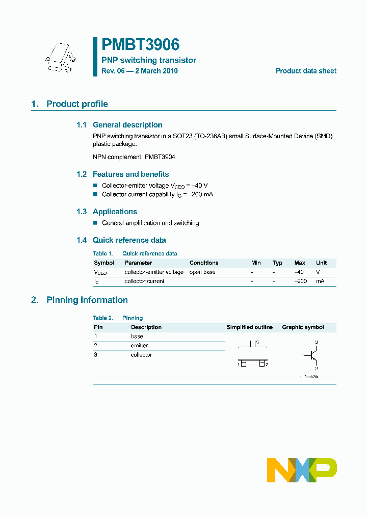 PMBT3906215_7546226.PDF Datasheet