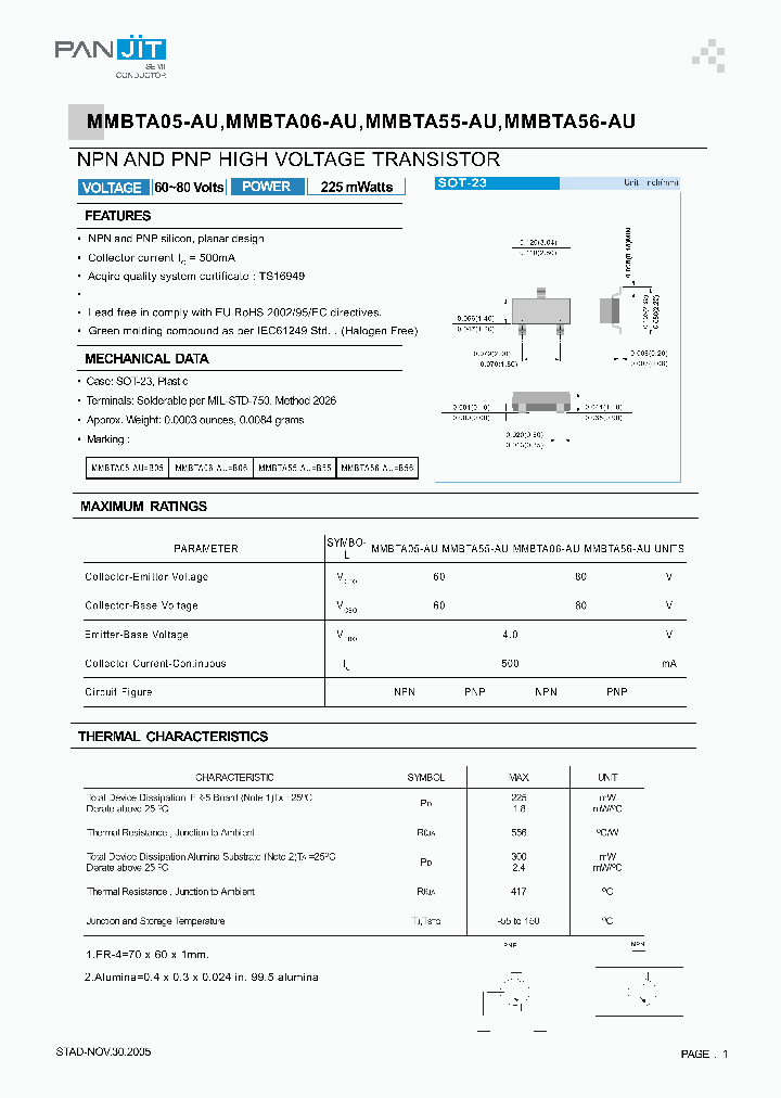 MMBTA55-AU_7546384.PDF Datasheet