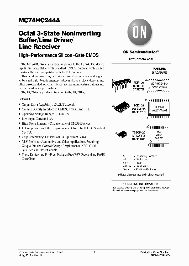 MC74HC244ADTG_7546419.PDF Datasheet