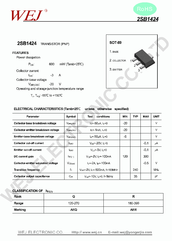 2SB1424_7549425.PDF Datasheet