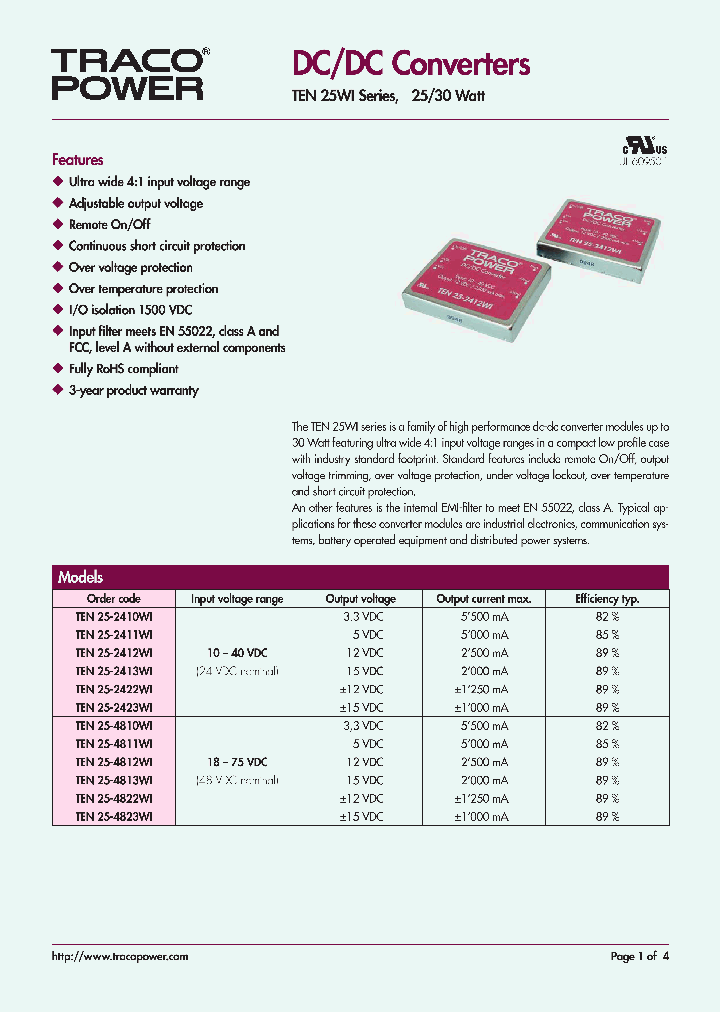 TEN25WI_7551303.PDF Datasheet