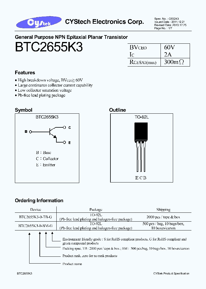 BTC2655K3_7553842.PDF Datasheet