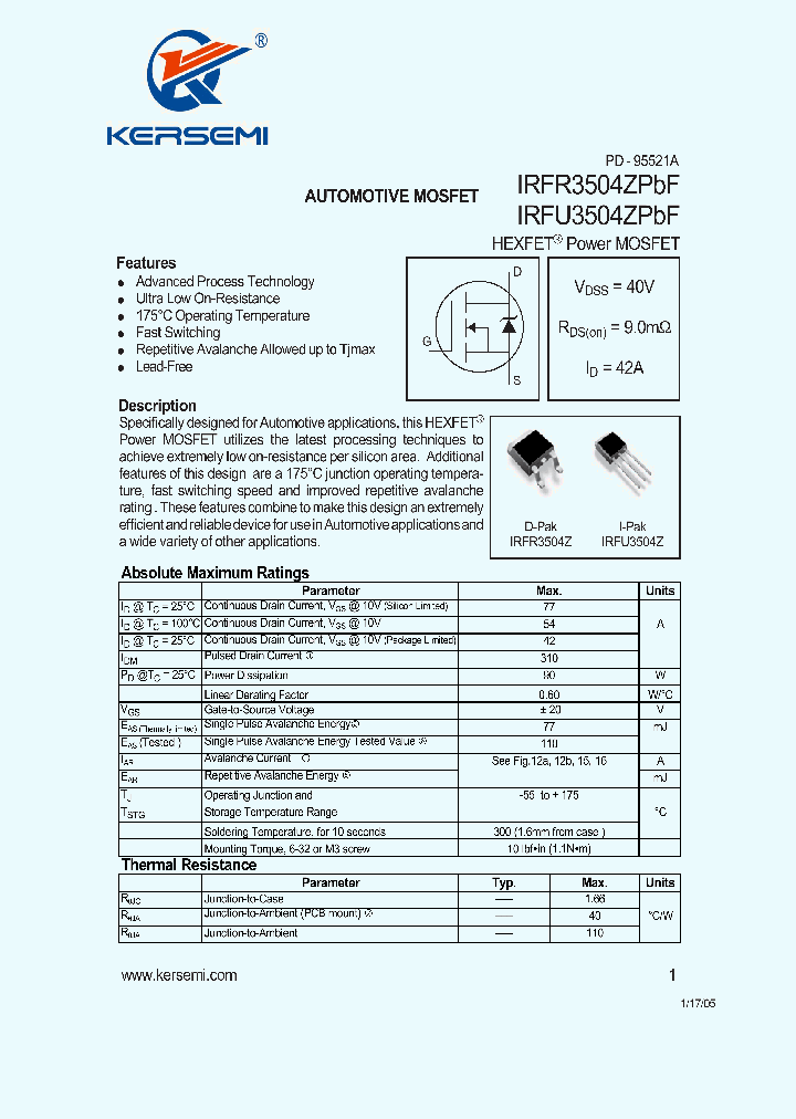 IRFR3504ZPBF_7554286.PDF Datasheet