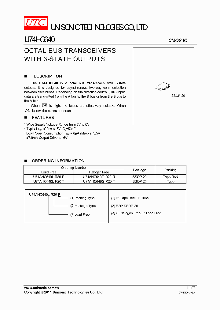 U74HC640_7554940.PDF Datasheet