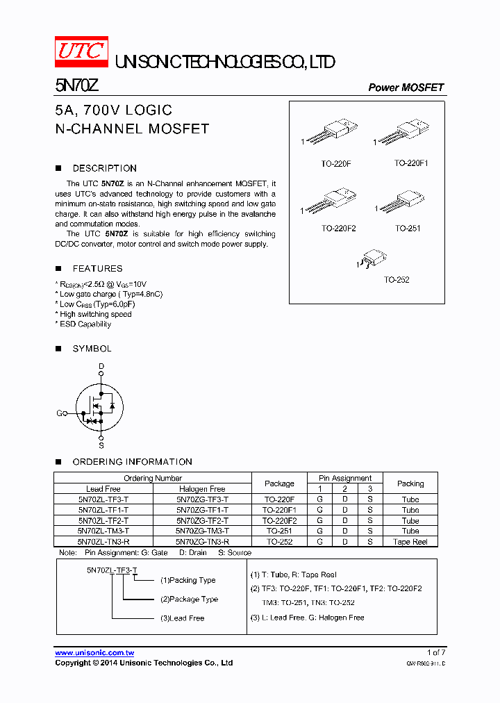 5N70ZL-TF2-T_7558271.PDF Datasheet