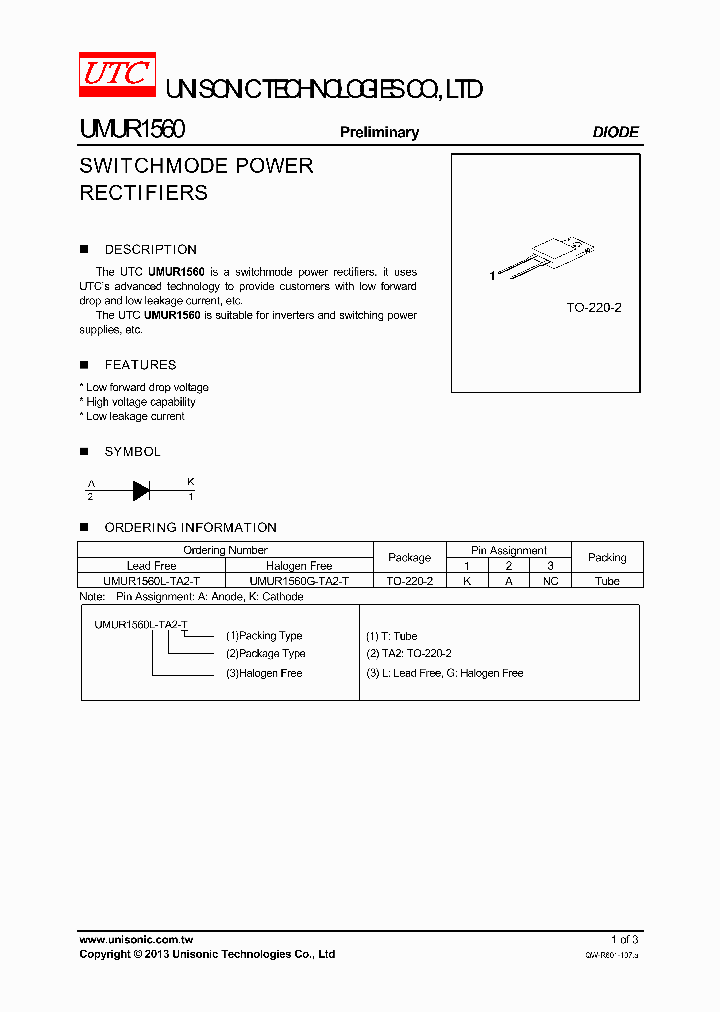 UMUR1560G-TA2-T_7558610.PDF Datasheet