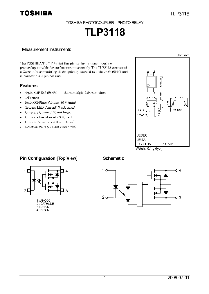 TLP3118_7561004.PDF Datasheet