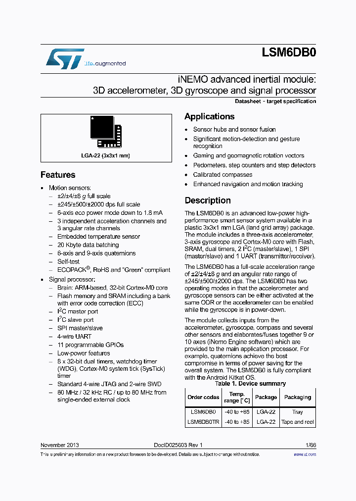 LSM6DB0_7561112.PDF Datasheet