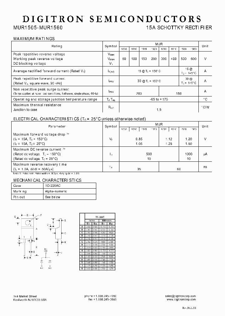 MUR1520_7564197.PDF Datasheet