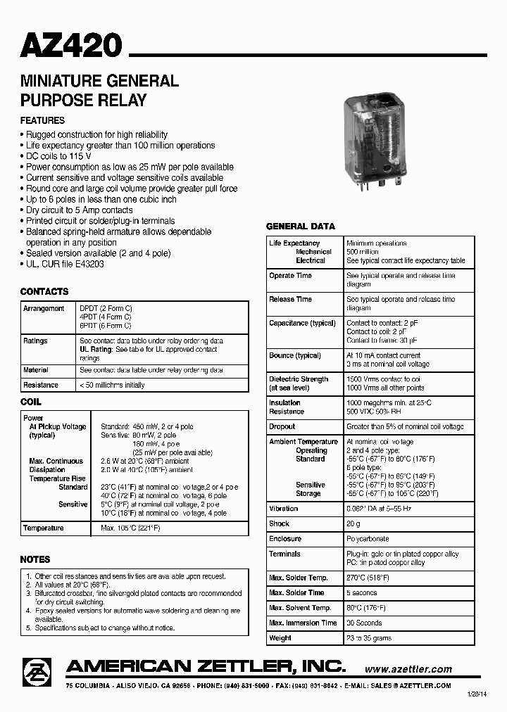 AZ429-C07-10LUS_7564426.PDF Datasheet