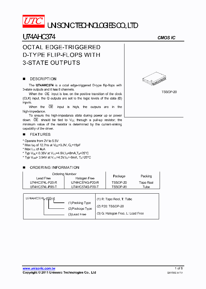 U74HC374L-P20-R_7564596.PDF Datasheet