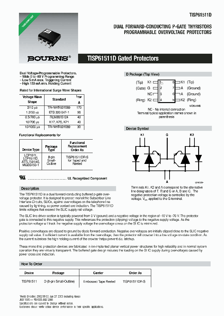 TISP61511D08_7566110.PDF Datasheet