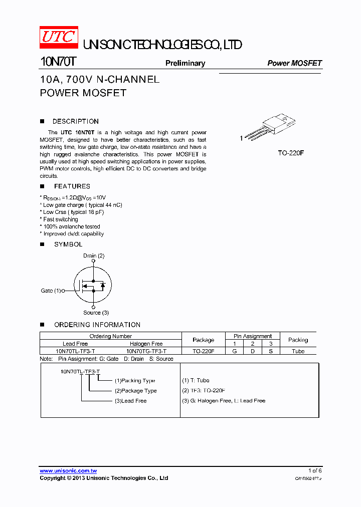 10N70T_7566125.PDF Datasheet
