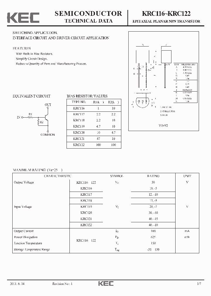 KRC120_7567635.PDF Datasheet