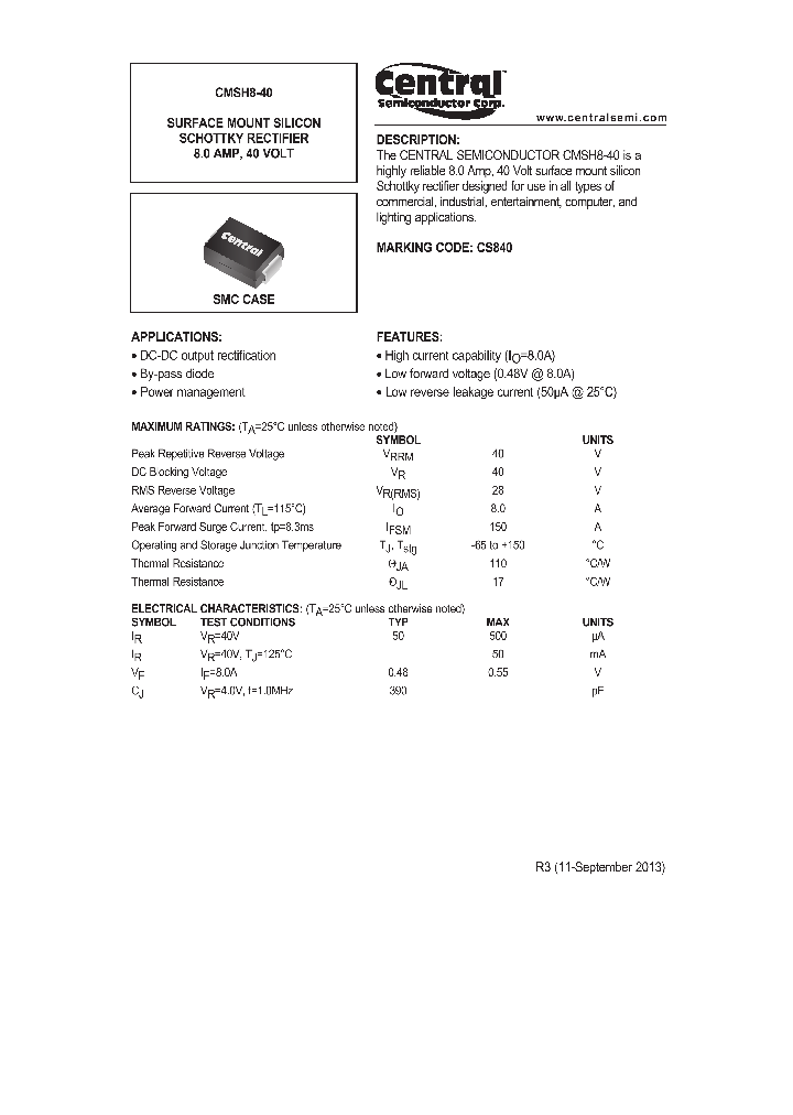 CMSH8-40_7568942.PDF Datasheet