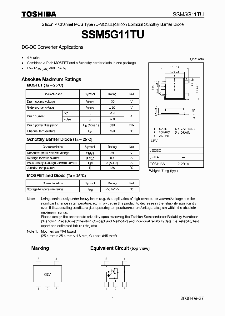 SSM5G11TU_7569053.PDF Datasheet