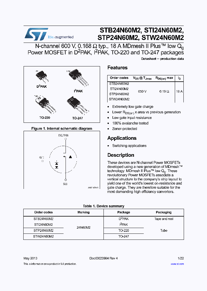 STI24N60M2_7574463.PDF Datasheet