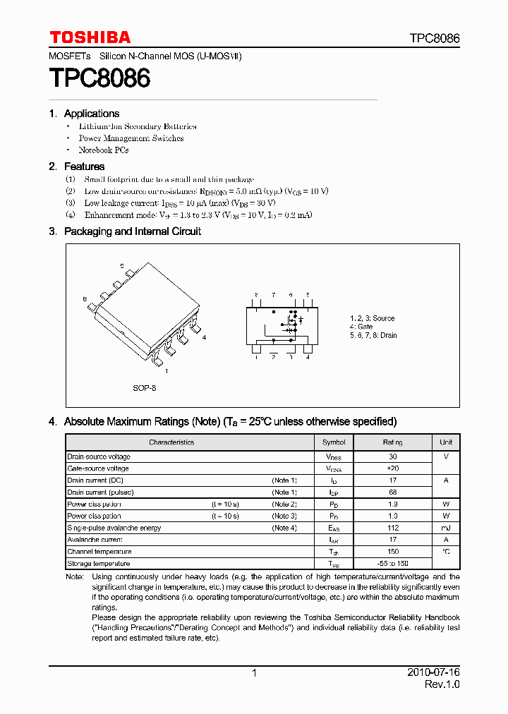 TPC8086_7575323.PDF Datasheet