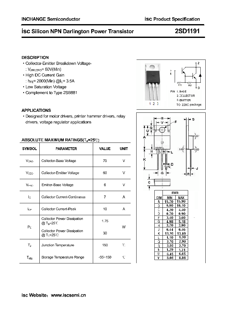 2SD1191_7575658.PDF Datasheet