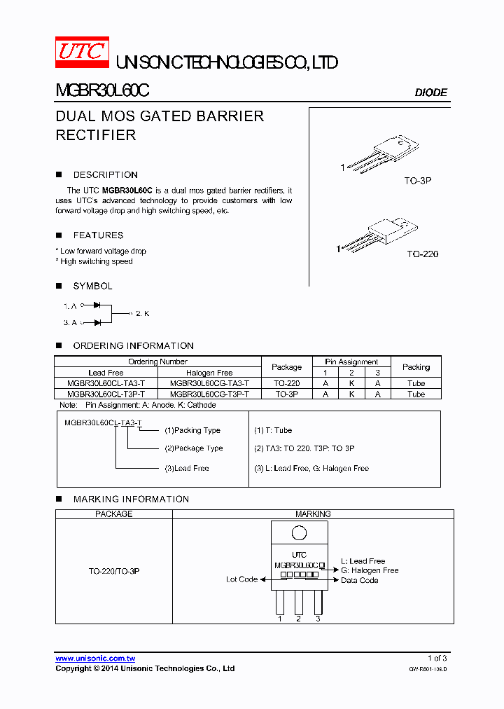 MGBR30L60CG-TA3-T_7576761.PDF Datasheet