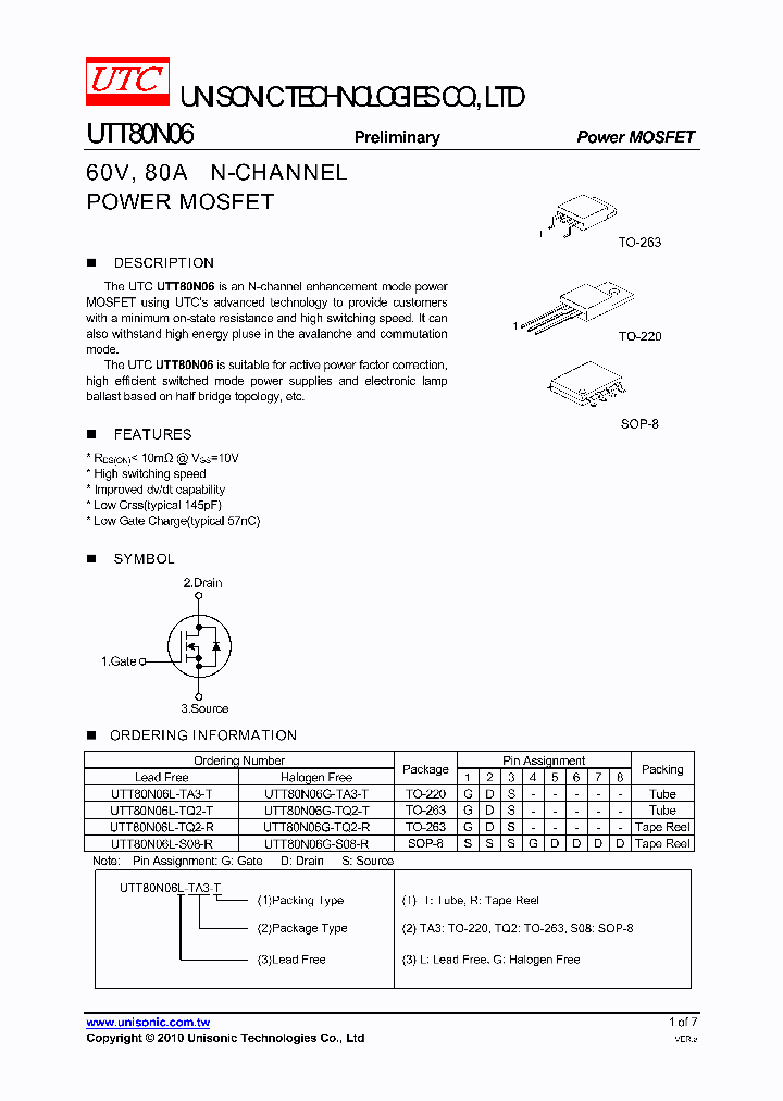 UTT80N06L-S08-R_7576681.PDF Datasheet